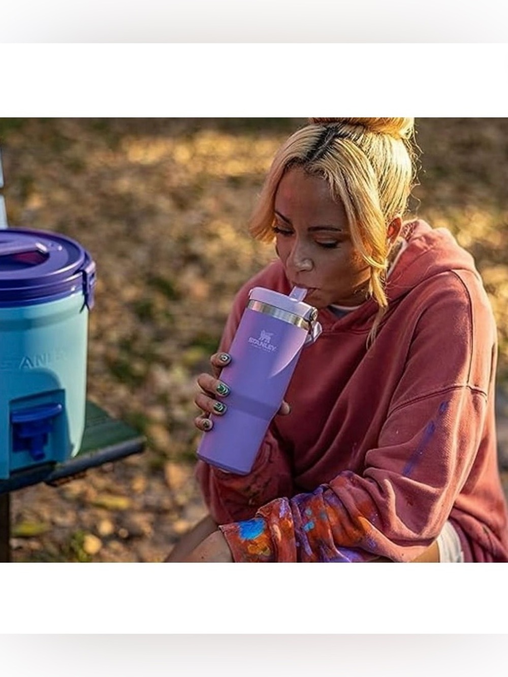 Stanley The IceFlow™ Flip Straw Tumbler | 30 OZ in Lavender - Picture 6 of 16